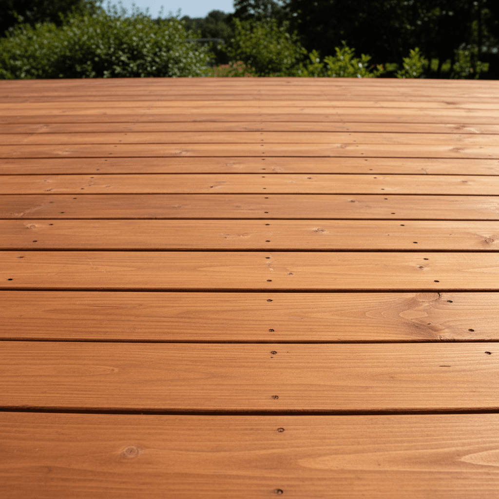Deck staining with rich, even color