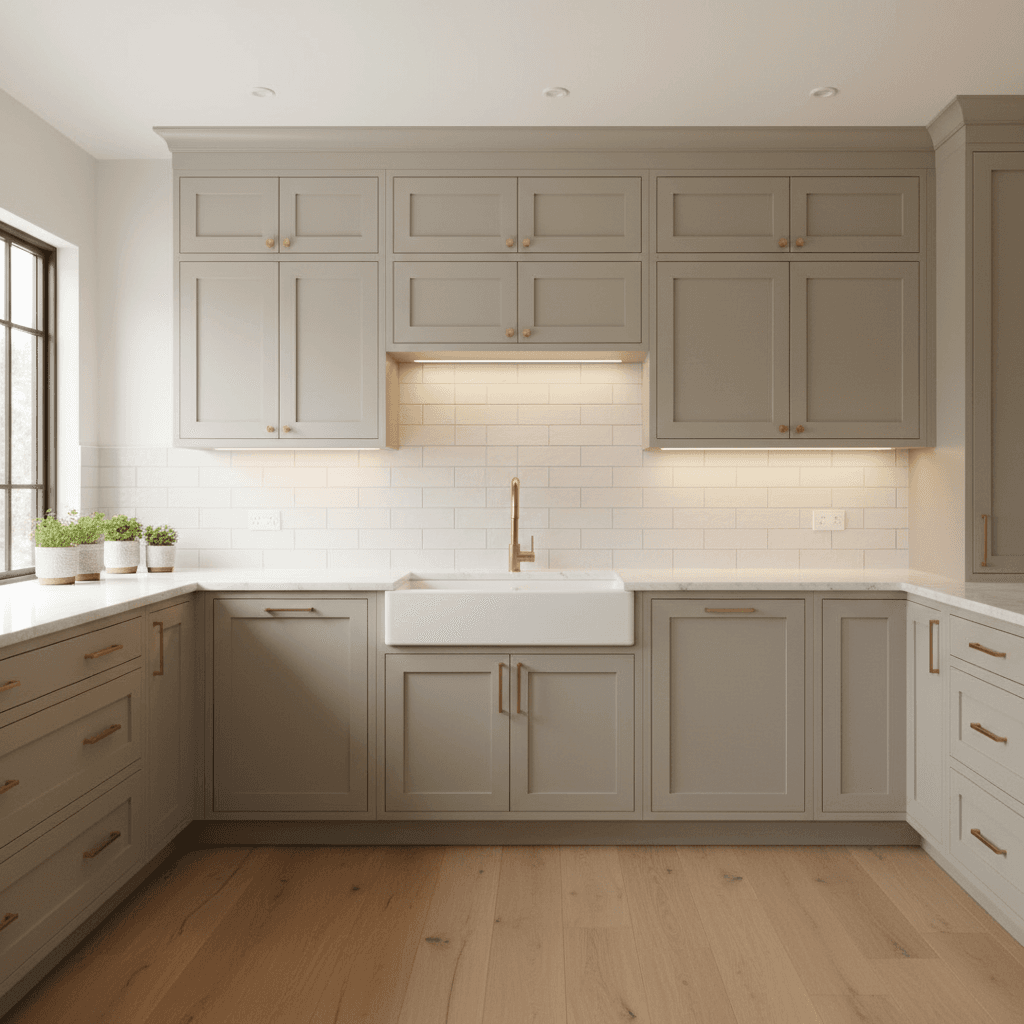 Cabinet refinishing with a smooth, durable finish